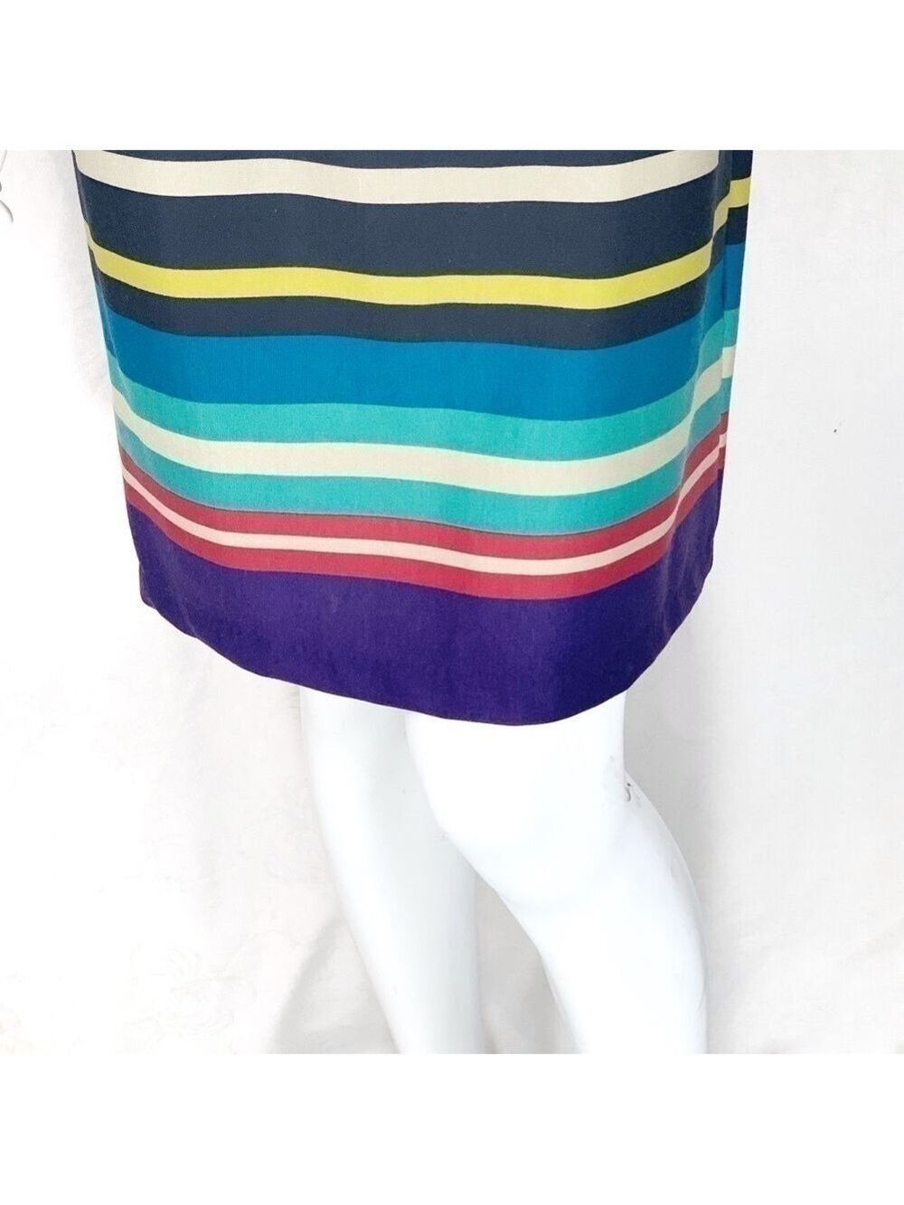 NWOT-EMMA & Michele Striped CapSleeve Belted Dress - Picture 5 of 16